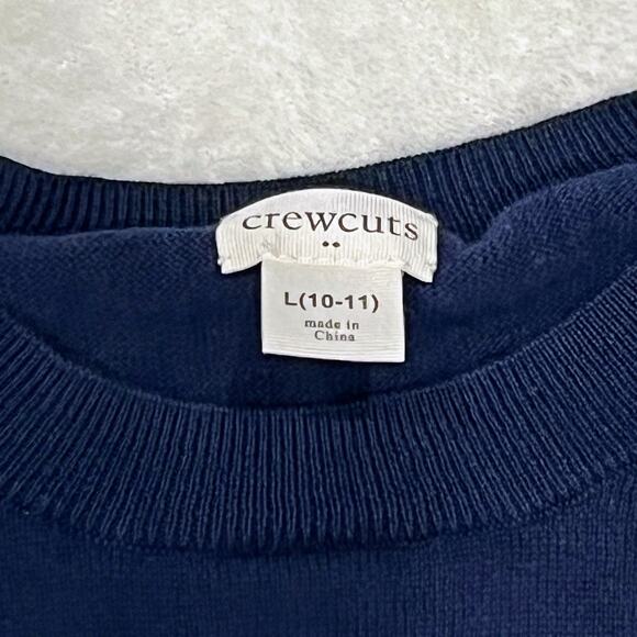 Crewcuts Girls Navy Blue Long Sleeve Sweater – Size L (10–11)3 - Picture 4 of 4